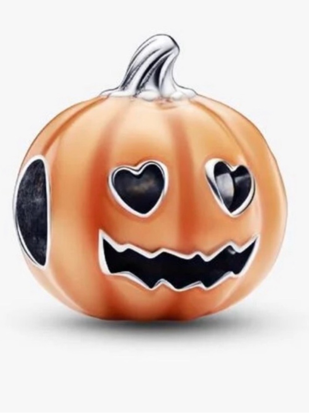 Pandora Glow-in-the-dark Spooky Pumpkin Charm new w/ Pandora pouch